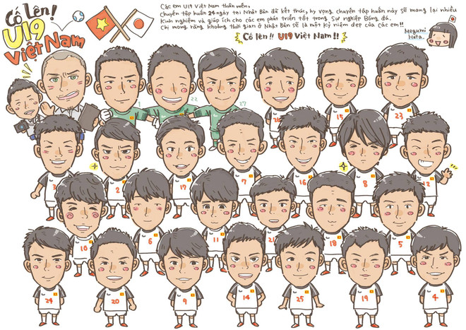 Nữ phóng viên Nhật vẽ tranh manga tặng U19 Việt Nam và HLV Miura ảnh 8