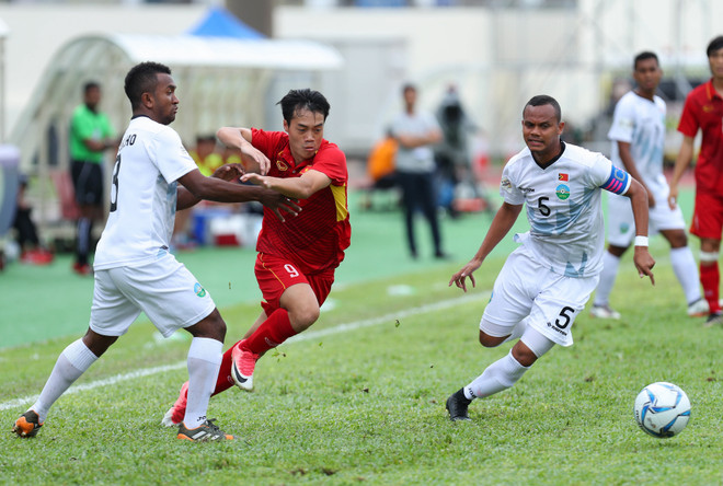[Photo] Ngôi sao 18 tuổi giúp U22 Việt Nam đè bẹp Timor-Leste ảnh 7