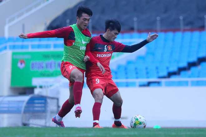 [Photo] Tuyển Việt Nam rèn dứt điểm, chờ quyết đấu Palestine ảnh 2