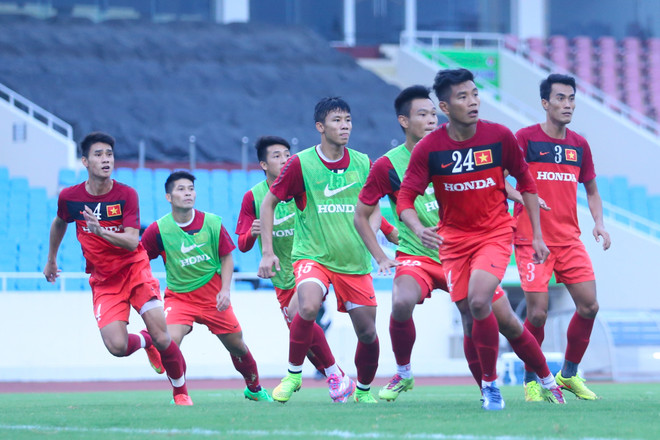 [Photo] Tuyển Việt Nam rèn dứt điểm, chờ quyết đấu Palestine ảnh 4