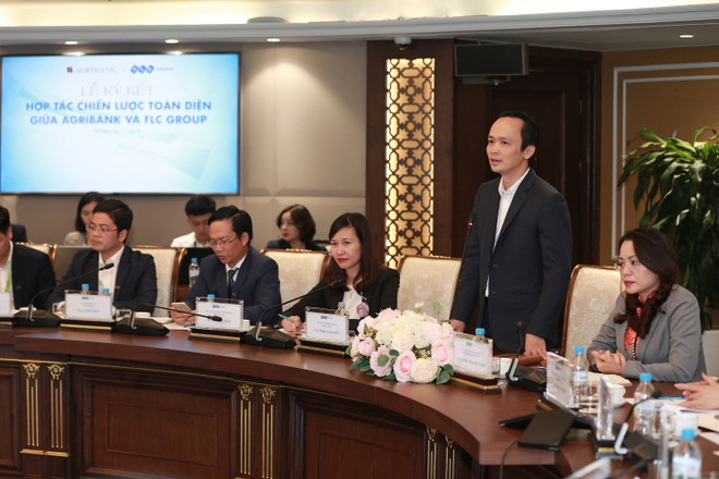 Ông Trịnh Văn Quyết, Chủ tịch Hội đồng Quản trị Tập đoàn FLC phát biểu. Ảnh: CTV) Tập đoàn FLC và Agribank hợp tác chiến lược phát triển toàn diện ảnh 2