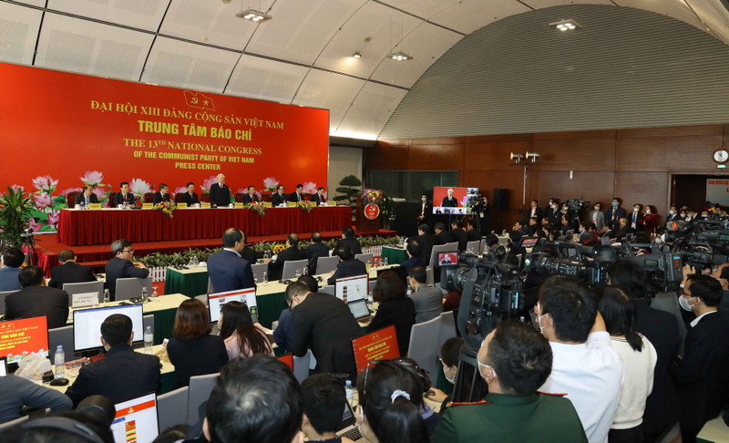 Quang cảnh buổi họp báo. (Ảnh: TTXVN)