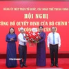 Bà Hà Thị Nga (giữa), Ủy viên Trung ương Đảng, Bí thư tỉnh ủy, Trưởng Đoàn đại biểu Quốc hội khóa XV tỉnh Tuyên Quang được chỉ định tham gia Ban Chấp hành, Ban Thường vụ Đảng ủy Mặt trận Tổ quốc, các đoàn thể Trung ương nhiệm kỳ 2020-2025 kể từ ngày 1/7/2025. (Ảnh: Hoài Nam/Vietnam+)