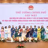 Cá nhân và tập thể các nhà khoa học nữ nhận Giải thưởng Kovalevskaia năm 2025. (Ảnh: PV/Vietnam+)