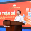 Ông Nguyễn Bá Cát, Phó Chánh văn phòng, Giám đốc Trung tâm Thông tin và chuyển đổi số cơ quan Ủy ban Trung ương Mặt trận Tổ quốc Việt Nam giới thiệu về "Mặt trận số." (Ảnh: PV/Vietnam+)