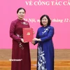 Bộ Chính trị phân công đồng chí Hà Thị Nga, Ủy viên Trung ương Đảng, Ủy viên Ban Thường vụ Đảng ủy Mặt trận Tổ quốc, các đoàn thể Trung ương, Phó Chủ tịch Ủy ban Trung ương Mặt trận Tổ quốc Việt Nam giữ chức Phó Bí thư Thường trực Đảng ủy Mặt trận Tổ quốc, các đoàn thể Trung ương. (Ảnh: PV/Vietnam+)