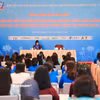 Phiên thảo luận ngày 17/6 nằm trong khuôn khổ chương trình Đại hội Phụ nữ toàn quốc lần thứ XIV. (Ảnh: Hoài Nam/Vietnam+)