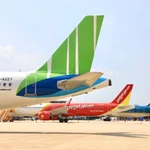 Các hãng bay đang theo dõi sát nhu cầu để lên kế hoạch tăng chuyến trong khả năng khai thác dịp cao điểm Tết Nguyên đán 2026. (Ảnh: PV/Vietnam+)