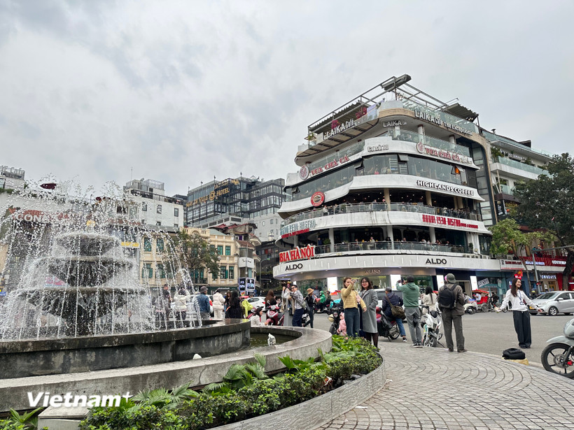 Tổng diện tích dự kiến khu vực Quảng trường Đông Kinh-Nghĩa Thục khoảng 1,2ha. (Ảnh: Xuân Quảng/Vietnam+)