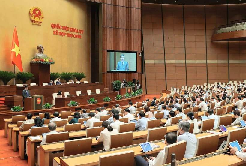 Kỳ họp thứ 9, Quốc hội khóa XV. (Ảnh: TTXVN)