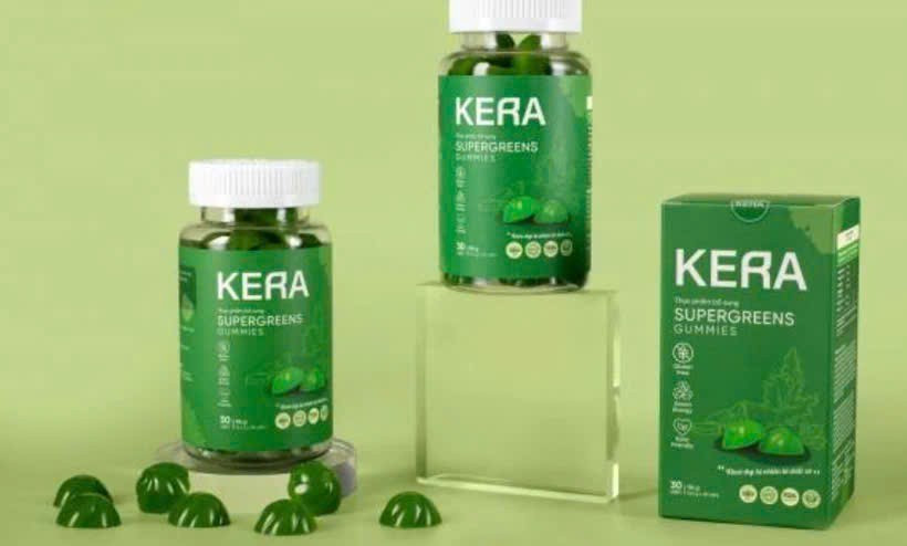 Sản phẩm kẹo rau củ kera. (Ảnh: PV/Vietnam+)