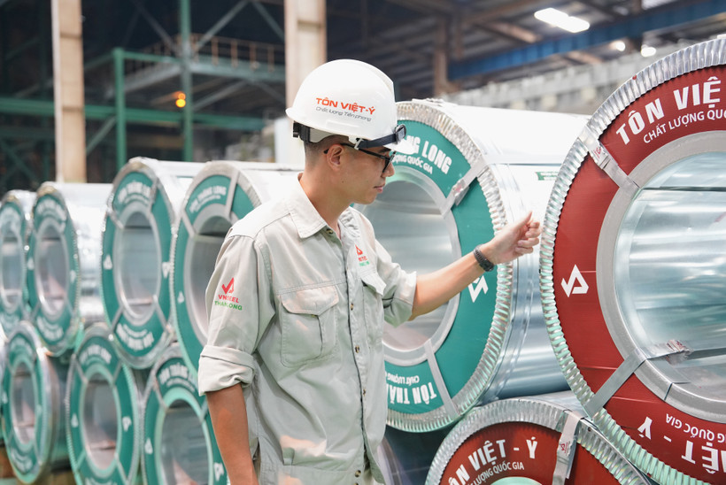 Năm 2024, tổng tiêu thụ các sản phẩm thép đạt hơn 29 triệu tấn. (Ảnh: Đức Duy/Vietnam+)