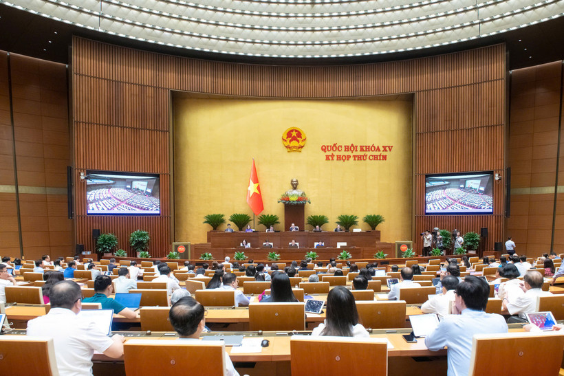 Kỳ họp thứ 9, Quốc hội khóa XV. (Ảnh: TTXVN)