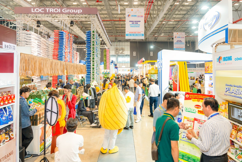 Doanh nghiệp Việt Nam tham gia các hội chợ thương mại quốc tế, mở rộng thị trường xuất khẩu. (Ảnh: PV/Vietnam+)