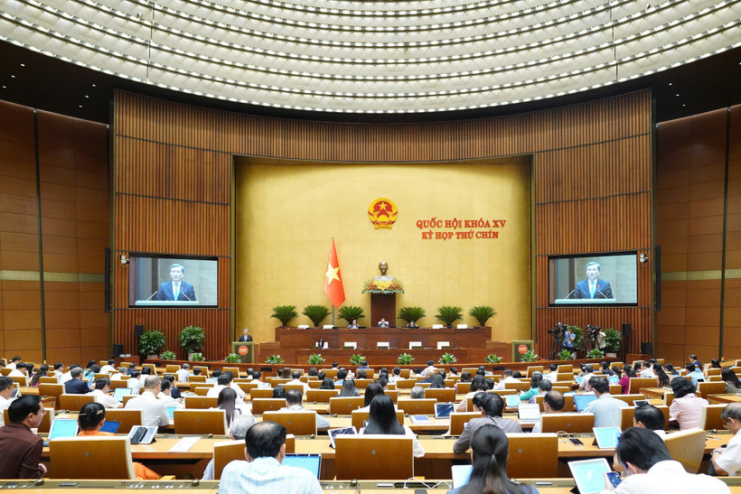 Kỳ họp thứ 9, Quốc hội khóa XV. (Ảnh: quochoi.vn)