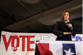 Phó Tổng thống Mỹ Kamala Harris trong cuộc vận động tranh cử ở Scranton, Pennsylvania, ngày 4/11/2024. (Nguồn: Reuters/TTXVN)