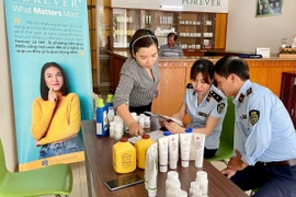 Các doanh nghiệp kinh doanh theo phương thức đa cấp trên địa bàn tỉnh chủ yếu kinh doanh thực phẩm chức năng, mỹ phẩm và hàng tiêu dùng. (Nguồn: Vietnam+)