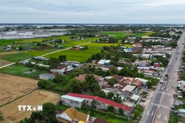 Cao tốc Thành phố Hồ Chí Minh-Mộc Bài sẽ kết nối vào Quốc lộ 22 thuộc tỉnh Tây Ninh. (Ảnh: Giang Phương/TTXVN)