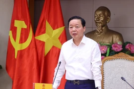 Phó Thủ tướng Trần Hồng Hà phát biểu chỉ đạo. (Ảnh: Văn Điệp/TTXVN)