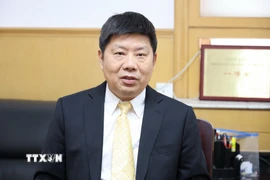 Giáo sư Hứa Lợi Bình, Giám đốc Trung tâm nghiên cứu Đông Nam Á thuộc Viện nghiên cứu chiến lược toàn cầu và châu Á-Thái Bình Dương (CASS), Viện Khoa học xã hội Trung Quốc. (Ảnh: Quang Hưng/TTXVN)