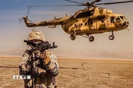 Lực lượng Vệ binh Cách mạng Hồi giáo Iran (IRGC) tiến hành cuộc tập trận “Great Prophet 19” tại tỉnh Kermanshah. (Ảnh: IRNA/TTXVN)