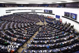 Quang cảnh phiên họp Nghị viện châu Âu tại Strasbourg, Pháp. (Ảnh: THX/TTXVN)