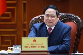 Thủ tướng Phạm Minh Chính chủ trì cuộc họp. (Ảnh: Dương Giang/TTXVN)