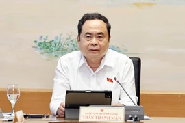 Chủ tịch Quốc hội Trần Thanh Mẫn phát biểu. (Ảnh: Doãn Tấn/TTXVN)