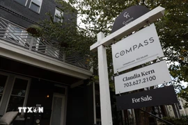 Một ngôi nhà được rao bán tại Washington, DC, Mỹ. (Ảnh: THX/TTXVN)