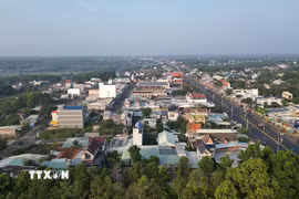 Một góc phường Đồng Phú, thành phố Đồng Nai. (Ảnh: Đậu Tất Thành/TTXVN)