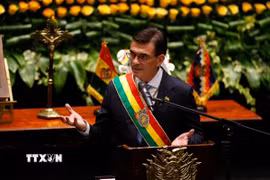 Tổng thống Bolivia Rodrigo Paz. (Ảnh: THX/TTXVN)