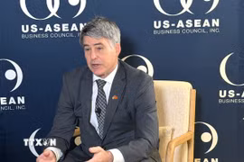 Chủ tịch kiêm Tổng Giám đốc USABC Brian McFeeters. (Ảnh: Ngọc Quang/TTXVN)
