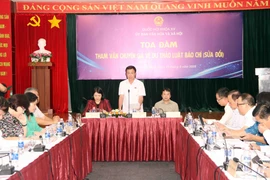 Quang cảnh tọa đàm. (Ảnh: Xuân Khu/TTXVN)