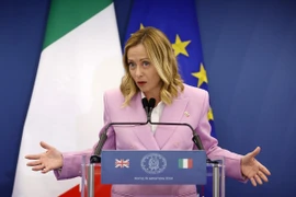 Thủ tướng Italy Giorgia Meloni. (Ảnh: THX/TTXVN)