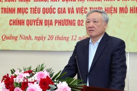 Phó Thủ tướng Thường trực Chính phủ Nguyễn Hòa Bình phát biểu. (Nguồn: TTXVN phát)