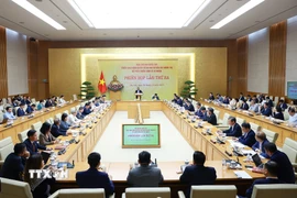 Phiên họp lần thứ ba của Ban Chỉ đạo phát triển kinh tế tư nhân. (Ảnh: Dương Giang/TTXVN)