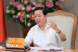 Phó Thủ tướng Trần Hồng Hà phát biểu. (Ảnh: An Đăng/TTXVN)