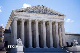 Trụ sở Tòa án tối cao Mỹ ở Washington D.C. (Nguồn: THX/TTXVN)