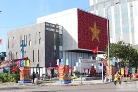 Biển tên Ủy ban Nhân dân đặc khu Hoàng Sa đặt tại Nhà trưng bày Hoàng Sa (phường Sơn Trà). (Nguồn: Báo Nhân dân)