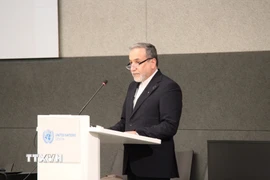Ngoại trưởng Iran Seyed Abbas Araghchi phát biểu tại Hội nghị giải trừ vũ khí của Liên hợp quốc ở Geneva, Thuỵ Sĩ ngày 17/2/2026. (Nguồn: THX/TTXVN)