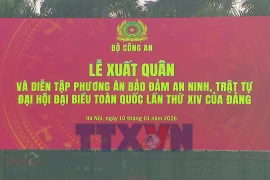 Lễ xuất quân và diễn tập các phương án bảo vệ Đại hội XIV