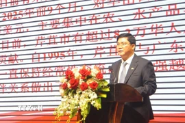 Ông Nguyễn Tuấn Anh, Phó Bí thư Thành ủy, Trưởng đoàn Đại biểu Quốc Hội Cần Thơ, phát biểu. (Ảnh: Nguyễn Hằng/TTXVN)