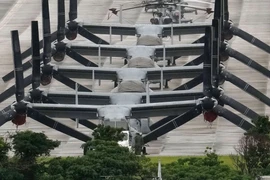 Một căn cứ không quân của Mỹ ở Okinawa, Nhật Bản. (Ảnh: Kyodo/TTXVN)