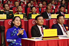 Phó Chủ tịch nước Võ Thị Ánh Xuân dự Đại hội. (Nguồn: Báo Lâm Đồng)