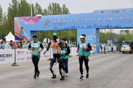 Những robot tham gia cuộc thi có chiều cao từ 75-180cm và có thể nặng đến 88kg. (Nguồn: Chinadaily)