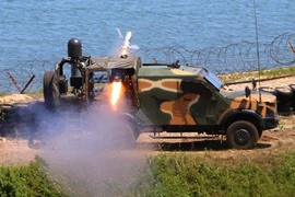 Tên lửa chống tăng Spike. (Ảnh: Yonhap/TTXVN)