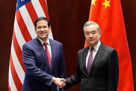 Ngoại trưởng Trung Quốc Vương Nghị (phải) và Ngoại trưởng Mỹ Marco Rubio. (Nguồn: Reuters)