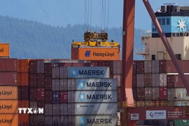 Quang cảnh cảng hàng hóa tại Vancouver, Canada. (Nguồn: THX/TTXVN)