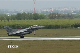 Máy bay chiến đấu Rafale. (Ảnh: AA/TTXVN)