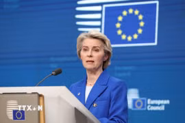 Chủ tịch Ủy ban châu Âu Ursula von der Leyen. (Nguồn: THX/TTXVN)